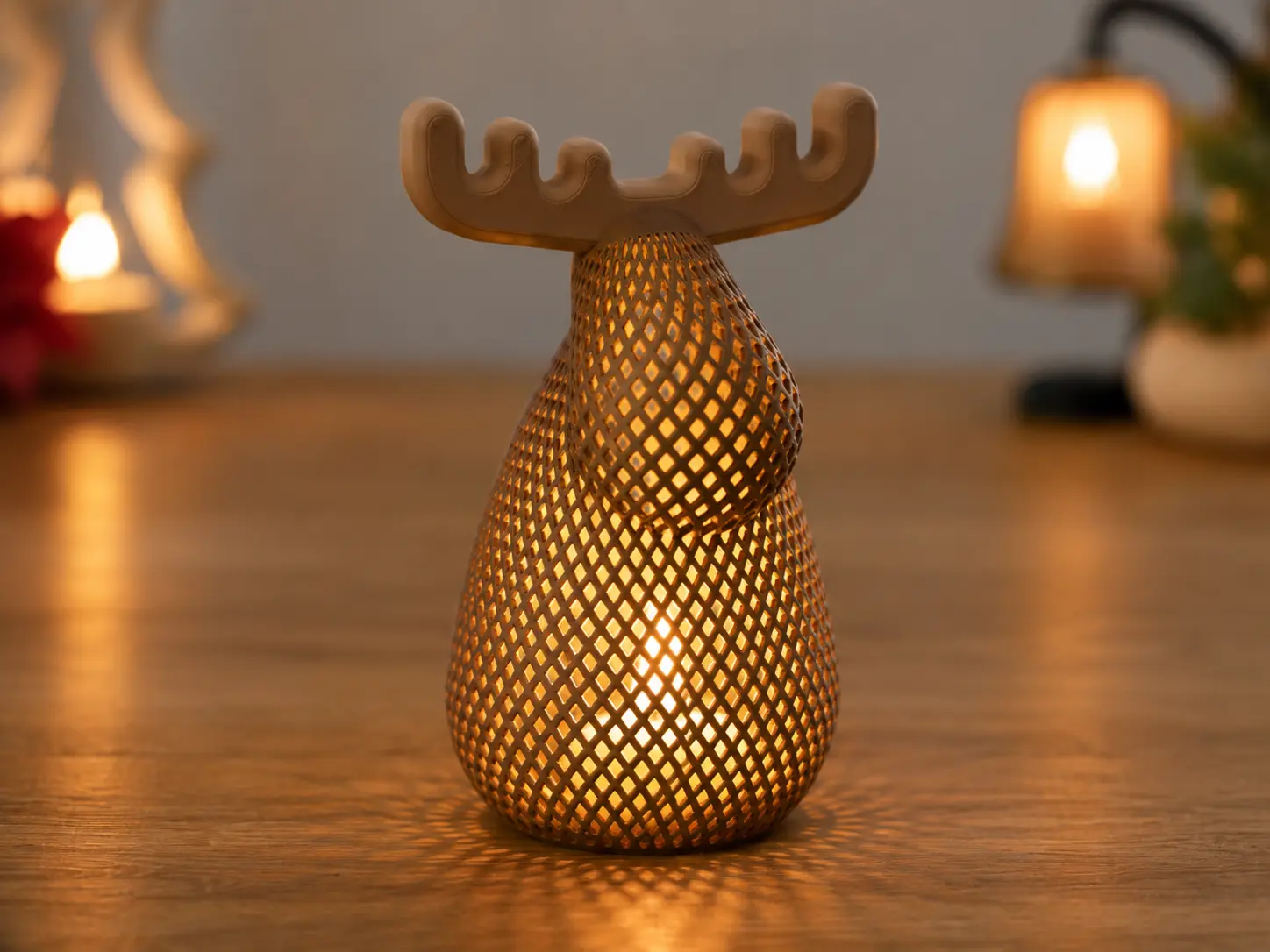 Christmas Moose Tea Light