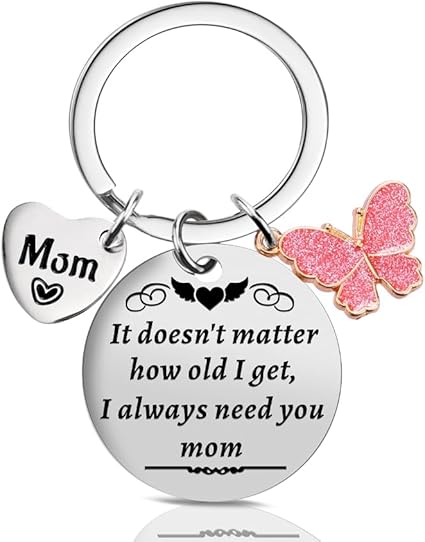 [Unique Mom Gift] Christmas Small Gifts for Mom from Daughter Son,Funny Birthday Mom Gifts for Wife from Husband, Stocking Stuffers Secret Santa Gift Ideas Keychain for Cool Mother Mama Grandma Women Her