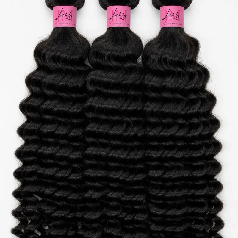Italian Bohemian curly bundles