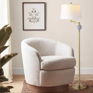 JONATHAN Y Aveiro Classic Midcentury Iron LED Floor Lamp; for Living Room, Bedroom, Kitchen, Office