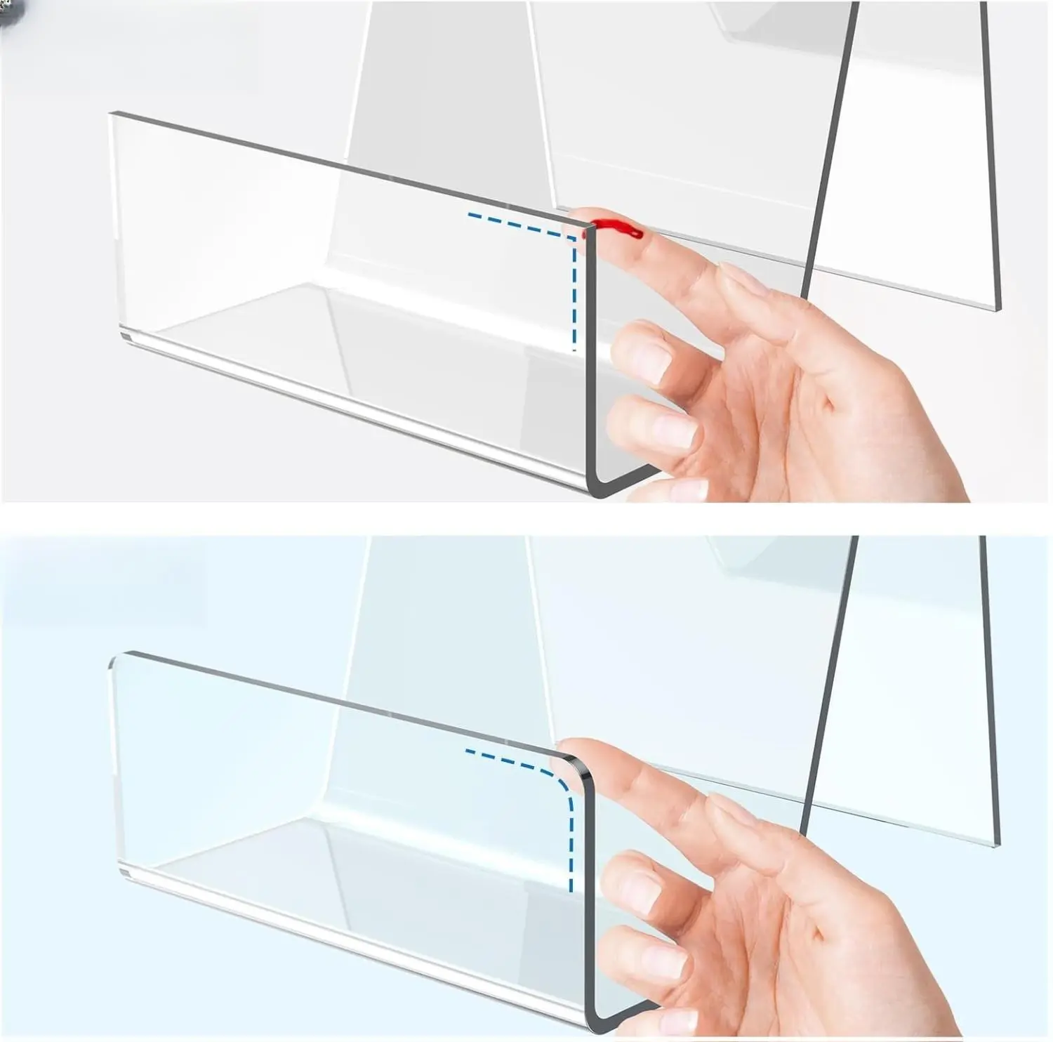 Clear Easel Stand for Display, Book Display Holder, Display Stand for Album, CD, Magazine, Postcard, Picture, Plate, Artworks, Phone, Tablet