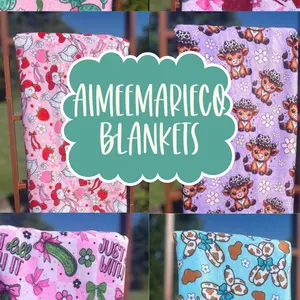 Aimeemarieco Cozy Random Plush Blankets 60x80 Inches - Simple & Versatile for General Use - Unique Design Each Piece