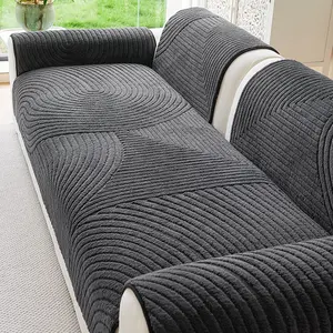 1pc Waterproof and Washable Plush Sofa Cover, Sofa Slipcover, All-Season, Modern Minimalist Pet-Friendly Furniture Protector, Suitable for Home Decor in Living Rooms, Bedrooms, Offices, and More