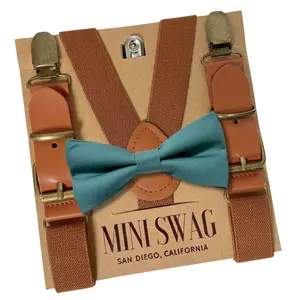 Sea Glass Bow Tie + Suspenders