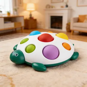 Fidget Popper Sensory Toy, Push and Pop Busy Board, Suitable for Ages 10 Months and Up, Christmas Stocking Stuffer, Montessori-Inspired Toy, Travel Toy for Toddlers Ages 1-3