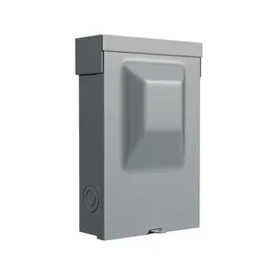 BRILLTECH 60AMP 240V Waterproof AC Disconnect Box Non-Fused, Metal Box Pull-Out Disconnect Switch for Home and Light Commercial Air Conditioning, UL Listed