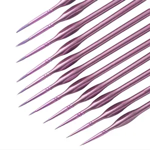 10Pcs Fine Detail Paint Brush with Birch Wood Handles Miniature Painting Brushes for Mini Paints Brush Set for Acrylic, Watercolor, Oil, Face, Nail, Facial Art, Nail Designs