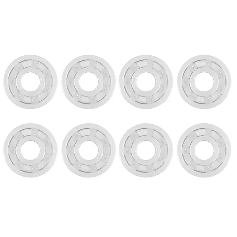 8Pcs Standard Size 608 Full Ceramic Bearings - ZrO2 Zirconia Oxide Ball Bearings with Compact Shape, Functional Design, Precise Fit, 8mmx22mmx7mm (Cycling Outdoor Equipment), Bicycle Tools