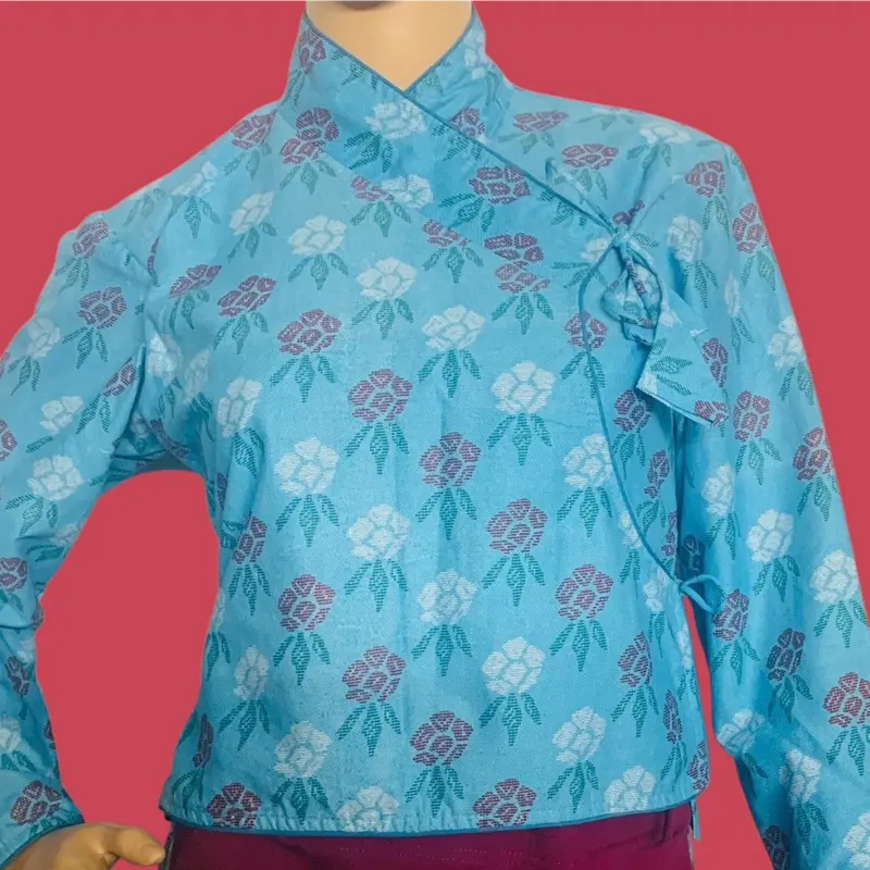 Chaubandi Women's Choli with Floral Design, Long Sleeves, Comfortable Fit, Ideal for Casual Wear Womenswear