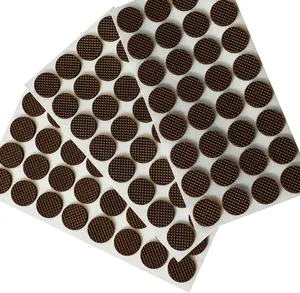 96 PCS Non Slip Chair Leg Pads for Hardwood Tiles Floors - Noise Canceller Self-Adhesive Anti Slip Rubber Furniture Stoppers to Prevent Sliding - Round