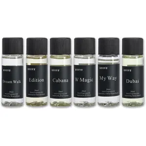 Hotel Collection Fragrance Oil Set 20 mL / 0.68 fl oz – Luxury Aromatherapy Essential Oils for Diffuser & Home Scenting, Inspired by Iconic 5-Star Hotels – 6 Premium Scents Gift Set