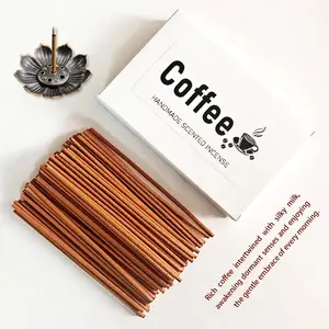 Handmade Wooden Incense Sticks, Coffee Scented Aromatherapy, Long-Lasting Fragrance, Relaxing & Purifying, Suitable for All Occasions