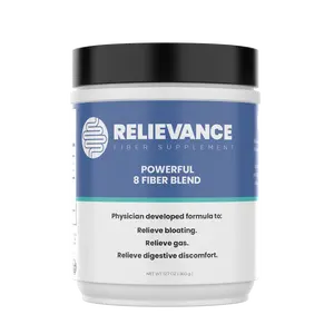 Relievance Fiber Supplement Premium 8 Fiber Blend Physician-Developed Plant-Based No Artificial Fillers or Sweeteners Gluten-Free Dairy-Free 60 Servings 2-Month Supply
