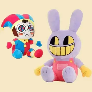 Halloween  Toys Digital Circus Amazing Circus Clown Rabbit Plush Dolls Fun Cartoon Periphery Stuffed Toy Kids Birthday Gift