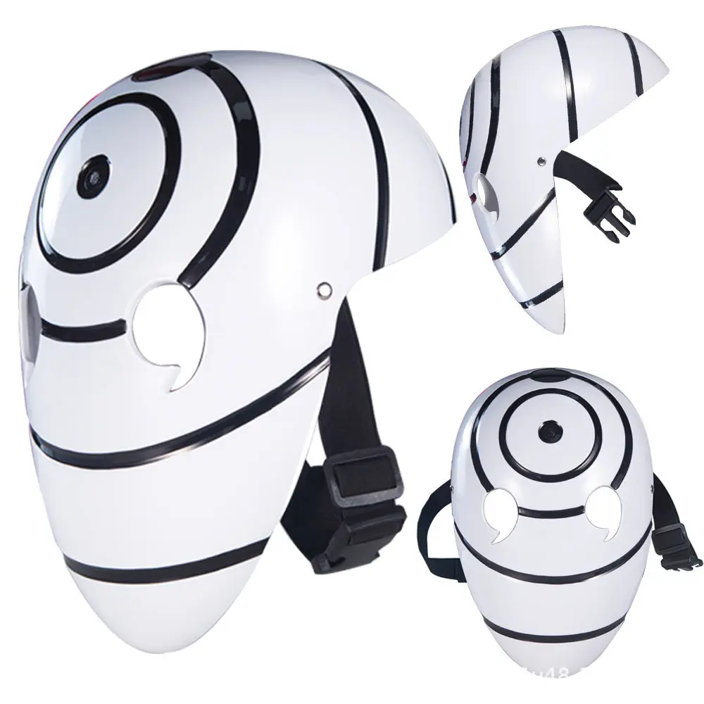 Obito inspired cosplay mask White