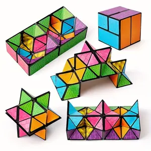 Three Dimensional Versatile Rubik's Cube (1 Set), 3D Hexagonal Puzzle Toy, Spatial Geometry Flipping Rubik's Cube, Enhancing Brain Ability and Relaxation, Stress Relieving Transformation Toy Versatile Rubik's Cube, Rubik Clock, Multifunction