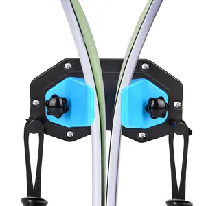 Hikeen Ski Wall Mount, Snowboard Wall Mount, Wall Mounted Ski Storage Rack for Garage Organizer System, Fits Any Ski/Snowboard Display Household Adjustable Hook