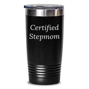 Funny Stepmom Gifts from Men, Women, Friends, Coworkers, Family to Stepmom, Unique Christmas Unique Gifts, Stepmom Tumbler, Certified Stepmom Quote