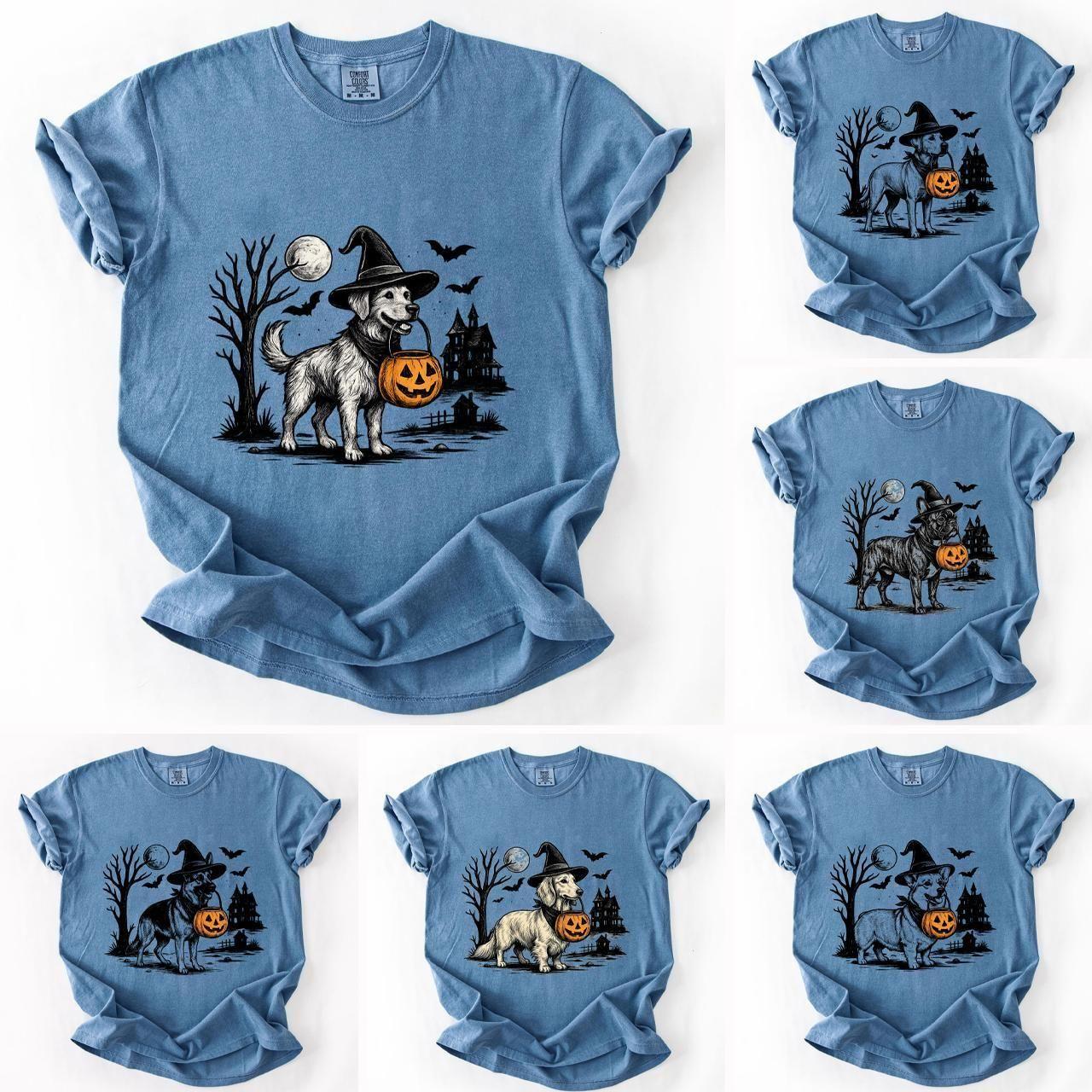 Comfort Colors 50+ Dog Breeds Available Halloween Shirt, Vintage 90s Funny Edgy Dog Meme Tee, Grunge Frenchie Graphic Shirt, Trendy Aesthetic Dog Tee, Golden Retriever Dog Lover Shirt, Dachshund Gift for Dog Lovers, Halloween Gift, Vintage Dog Shirt