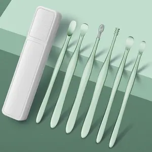 6-Piece Ear Cleaning Tool Set, Oil-Ear Specific Ear Pickers, Spiral Climbing Cleaner, Ear Care Essentials, Ear Scraping Kit, Earwax Removal Tool
