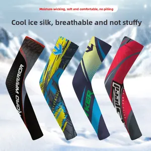 Men's Ice Silk Arm Sleeves for Spring and Summer Driving, Sun Protection, Outdoor Fishing, Cycling, Motorcycle Arm Covers