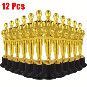 2/12-Pack, 6-Inch/15.2-Cm Golden Trophy - Teacher Thank You Gift Awards and Trophies Mini Trophies Wholesale Golden Statue Party Trophies, Party Decorations and Thank You Gifts