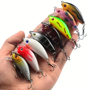 1pc 5cm 3.6g Rattling Crankbait Fishing Lure - Realistic Minnow Design with Vibrant Colors, Durable Hard Bait for Pike, Bass, Perch - Freshwater Saltwater Fishing Tackle