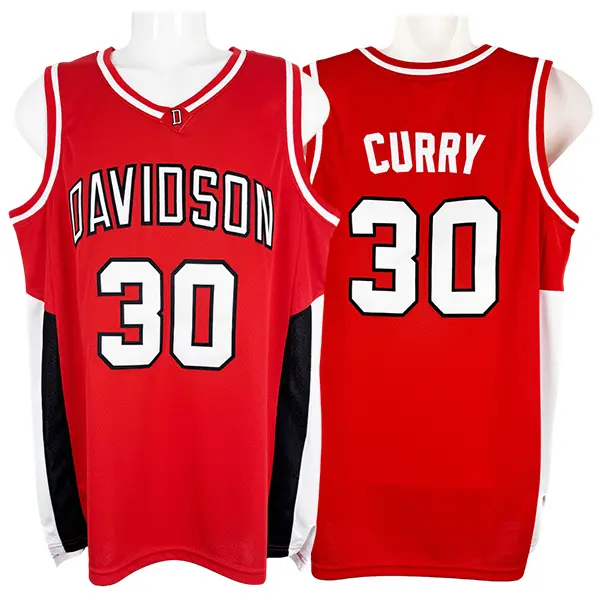 Replica Davidson #30 Men's Basketball Jersey, Athletic Fan Gear with Stitched Curry Embroidery, Breathable Quick-Dry Polyester Fabric, Curry Embroidery Adds Game-Day Flair, Sweat‑Ready Fabric