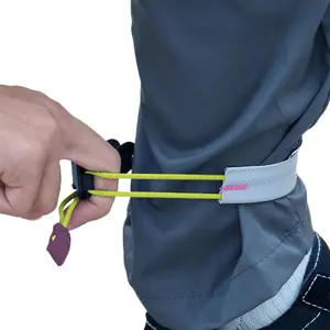 Reflective Bike Pants Strap High Visibility Cycling Pants Cuff Band Adjustable Bicycle Trouser Bands for Outdoor Sports