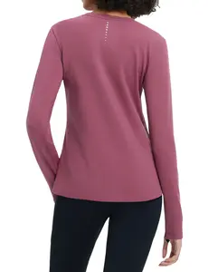 baleaf Women's Thermal Tops Winter Basic Gear Long Sleeve Fleece Running Shirts Thumbhole Cold Weather Gear Workout Base Layer Warm Home Lounge Snow