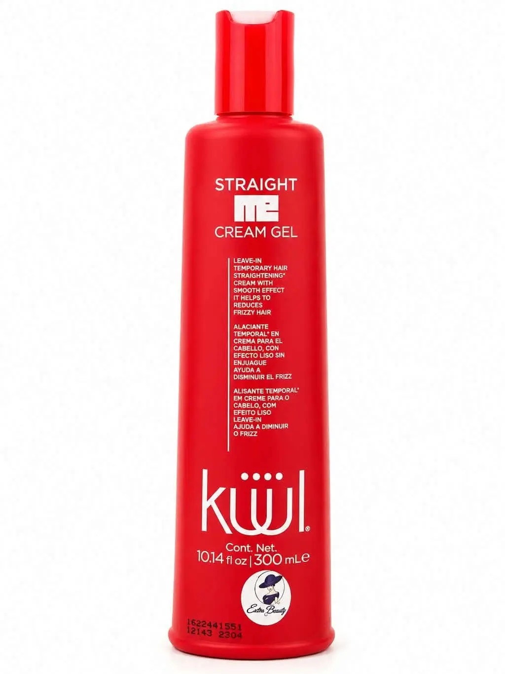 KUUL Straight Me Cream Gel - Anti-Frizz & Detangling Leave-In for Temporary Hair Straightening | Daily Styling for Color Treated & Textured Hair, Unisex, 10.14 fl oz, Haircare, Detangle