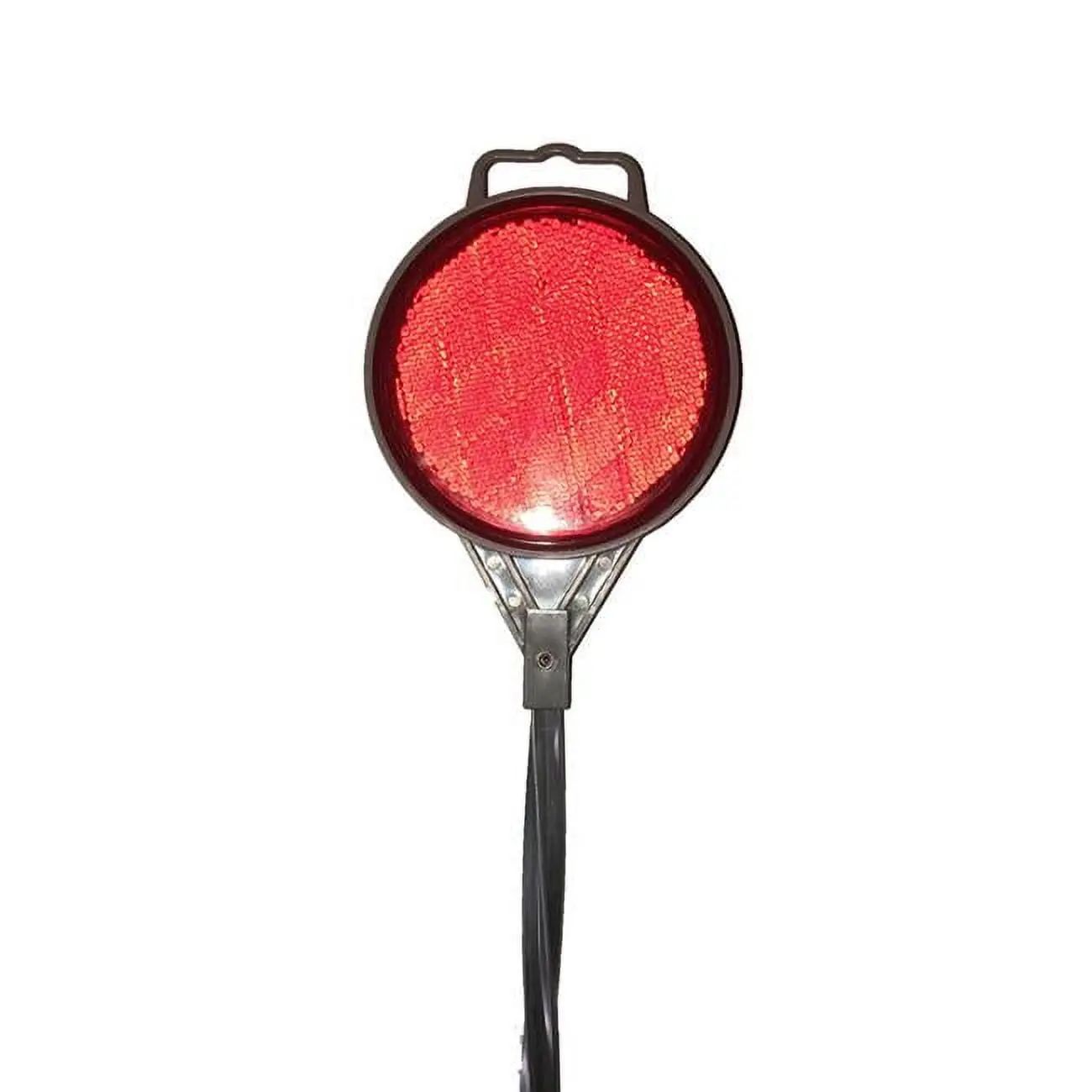 Round Shaped Outdoor Plant Markers & Labels - 48 in. High Visibility Home Safety Addition Driveway Markers, Red, 6 lbs, Pack of 24, Aluminum Surface Accessories, Highly Visible