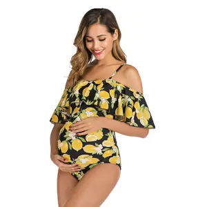 SAMT Ruffled one-piece maternity swimsuit