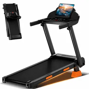 3-in-1 Foldable Treadmill with Incline, Folding Treadmill for Home, 3HP Electric Running Machine, Quiet Running Machine for Office Gym, Screen Display outdoorfun，summerwins