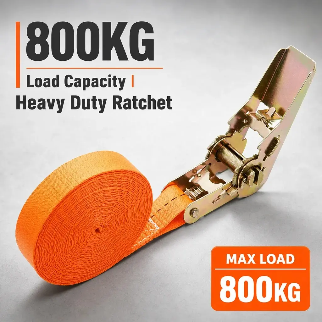 Heavy Duty Cargo Tie Downs, 3/6m Adjustable Ratchet Straps with High-Strength Metal Buckles for Securing Luggage & Outdoor Gear on Cars or Trucks, Cars/Trucks, Securing Gear