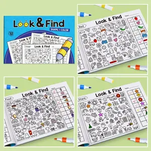 Interactive Coloring Book for Kids Ages 3+, Perfect for Parent-Child Activities, Learning Games, Memory & Concentration Games, Ideal for Preschool/Kindergarten Children, Great Gift Idea