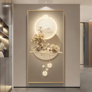 Modern Art Deco Canvas Wall Art, Frameless Portrait Landscape Flowers Mountain Print, Indoor/Outdoor High-End Hanging Painting for Living Room, Bedroom, Home Office, Kitchen, Restaurants - Spring/Winter Season Decor Poster Decoration Artistic Decorative