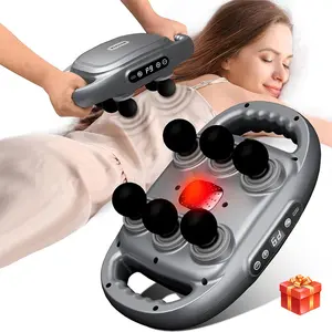 6-Head Back Massager Handheld Electric Massage Tool with 9 Modes & Adjustable Strength, Full Body Muscle Relaxation Gift for Family