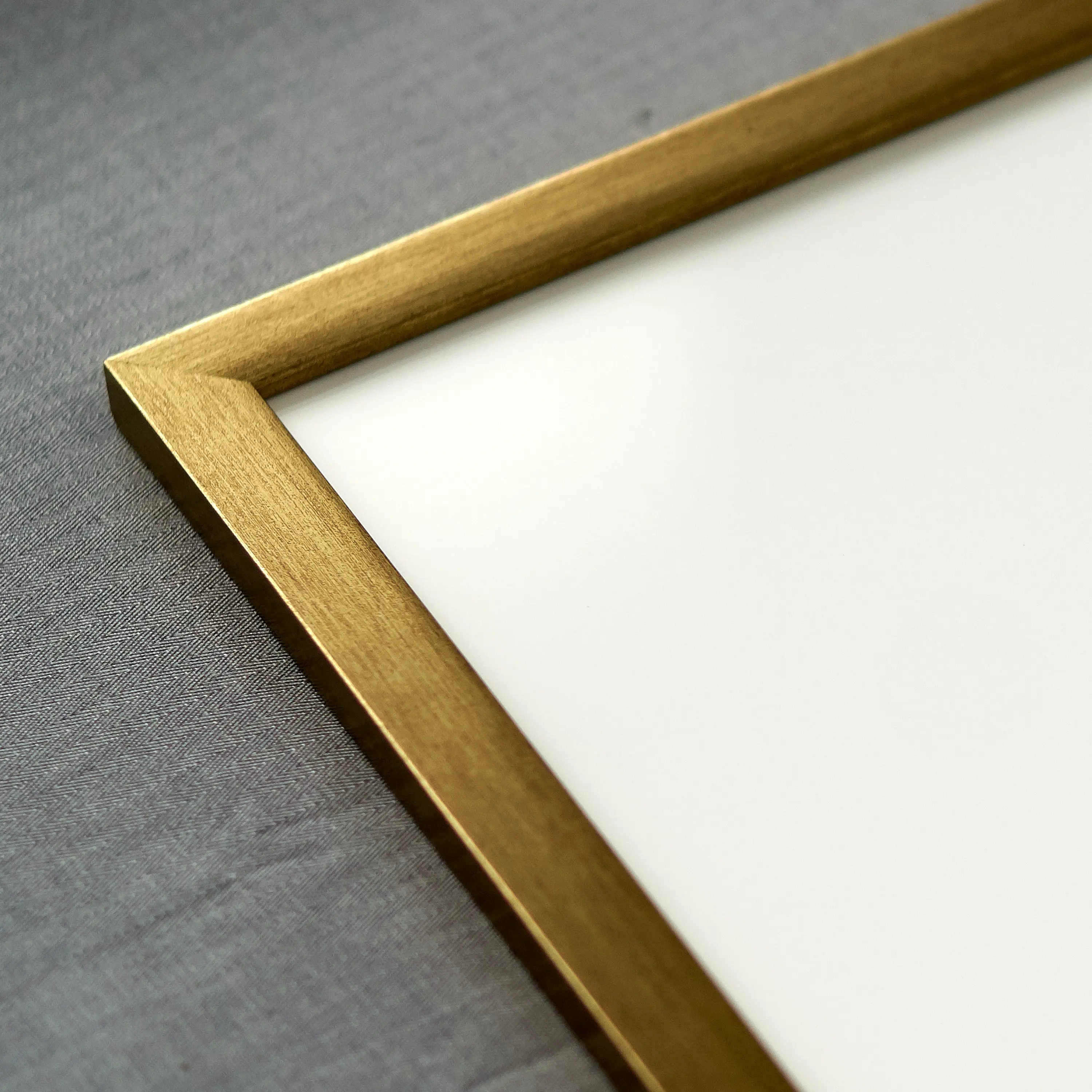 13x16 Gold Bronze Wood Picture Frame - UV Acrylic, Foam Board Backing, Hanging Hardware