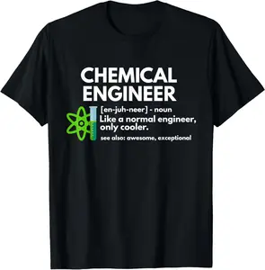 100% Cotton Funny Chemical Engineer Definition Engineering T-Shirt