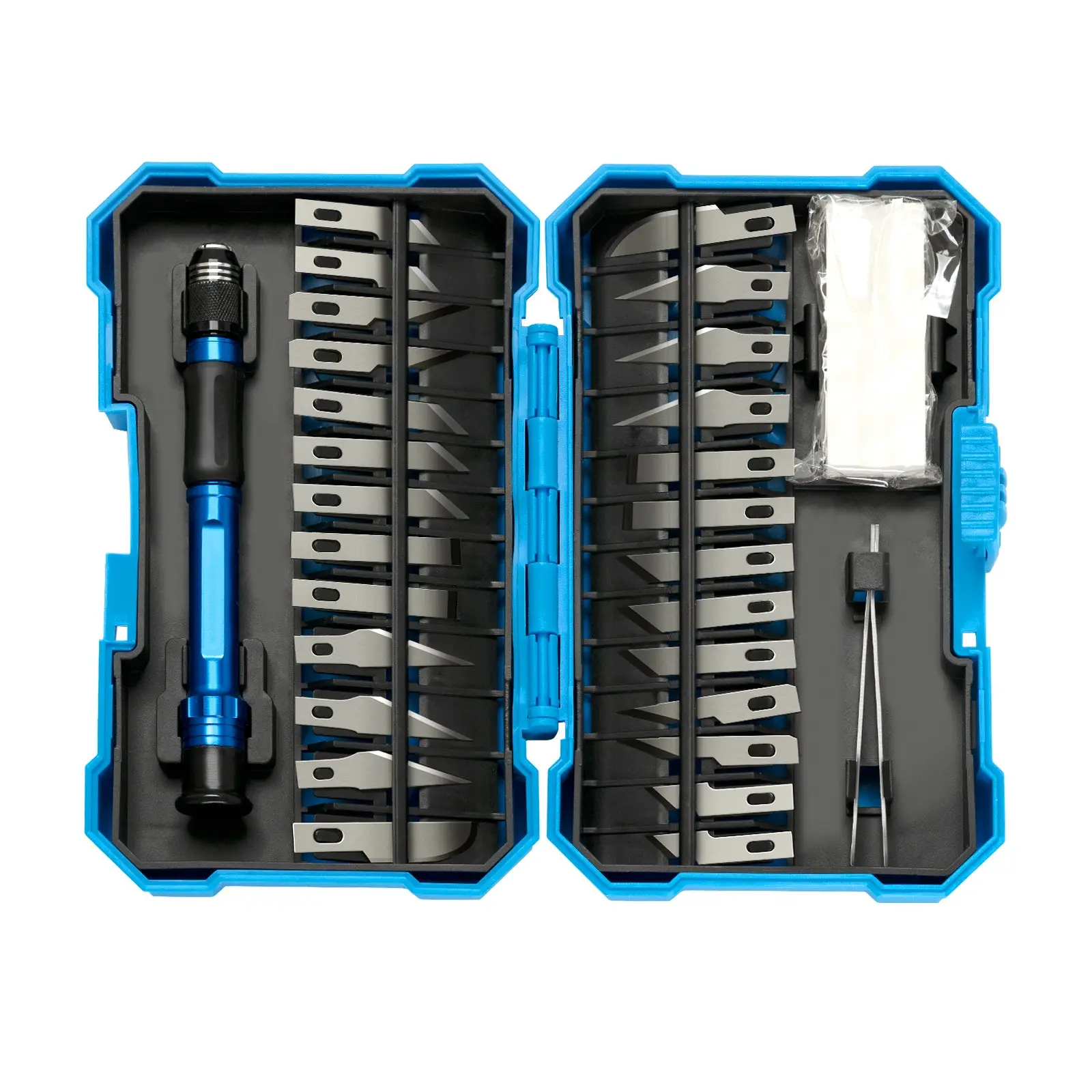 Professional Precision Cutting Craft Knife and Exacto Knife Set (29 Pieces), Ideal for Artwork, Scrapbooking, Stenciling, Modeling, Woodworking & Leatherworking, Portable Blades, Knives Set