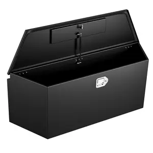 VEVOR Trailer Tongue Box, 49" x 13.9" x 18.5" Steel Trailer Tongue Tool Box, Heavy Duty Storage Organizer with Lock and Keys, Utility Tool Chest for Pickup Truck Bed, RV, SUV, Off-Road Vehicle, BlackSummervibes
