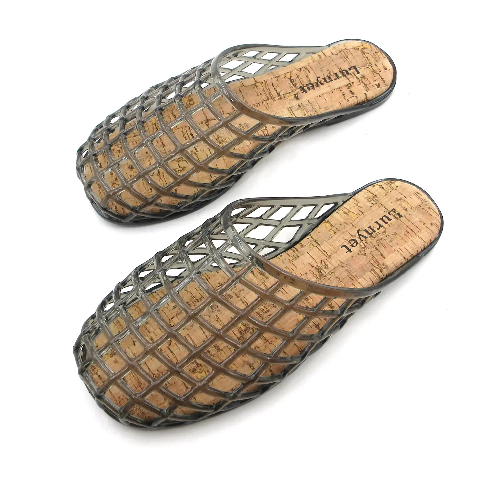 Women's Casual Jelly Closed-Toe Mesh Slip-On Flats - Fashionable Footwear, Comfortable Casual Slippers for Beach, Women's Shoe