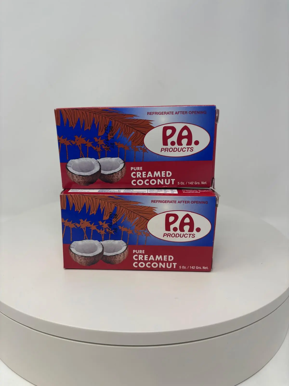 Natural Pure Coconut Cream (5 oz, 6 Packs) - Cholesterol-Free, Low Fat, Refrigerated Canned Pantry Food