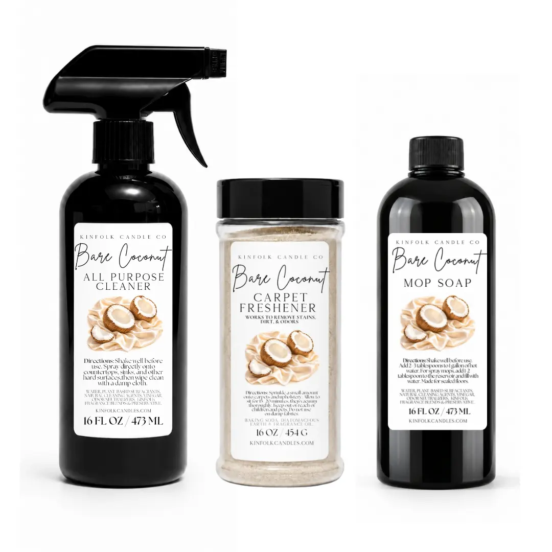Summer Mega Cleaning Bundle | Mop Soap, All Purpose Spray & Carpet Freshener | Makes Your Whole House Smell Amazing | Non-Toxic Cleaners