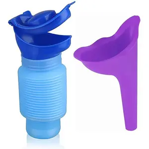 Portable Urine Funnel, 2 Counts/4 Counts Lightweight Silicone Urine Funnels, Easy To Clean, Suitable for Outdoor Camping Toilet, Camping Accessories, Camping Supplies