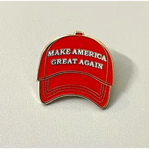 MAGA Hat Lapel Pin Make America Great Again Donald Trump Cap Hat Pin 2024