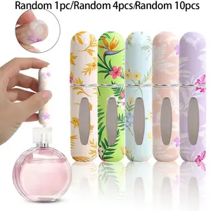 10/4/1 pcs-Mini Refillable Portable Perfume Bottle, 5ML Tropical Rainforest Series, Travel Gift, Summer Party, Halloween, Christmas