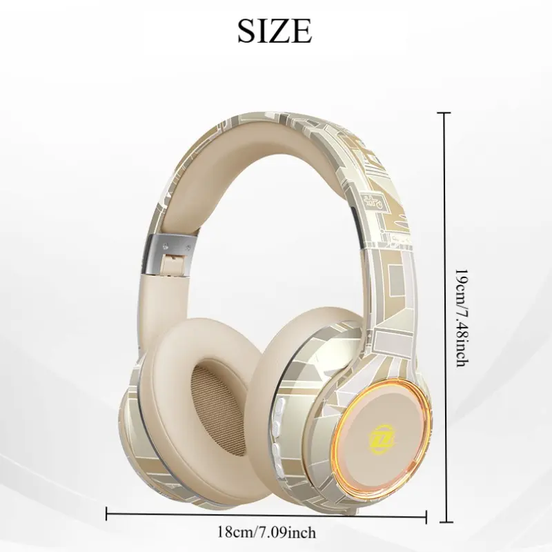 Summerwins Over-Ear Wireless Headphones - Bluetooth 5.3, Built-In Long-Lasting Batteries, HD Call Microphone, 360° Spatial Audio, EQ Mode, 3.5 mm Jack for Mobile, PC & Laptop Use (Travel, Exercise) tiktokshopbacktoschool