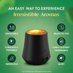 Air Wick Essential Mist Starter Kit - Wireless Room Fragrance Diffuser + 1 Flower Scent Refill, Lavender and Almond Blossom Cold-Air Essential Oil Home Fragrance Supply